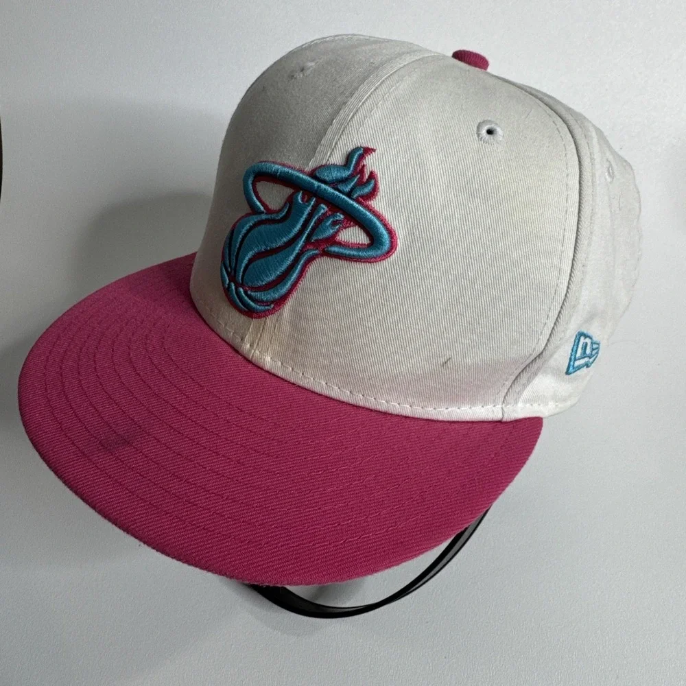 Miami Heat NBA‎ NEW ERA 9fifty Snapback Cap White Hot Pink